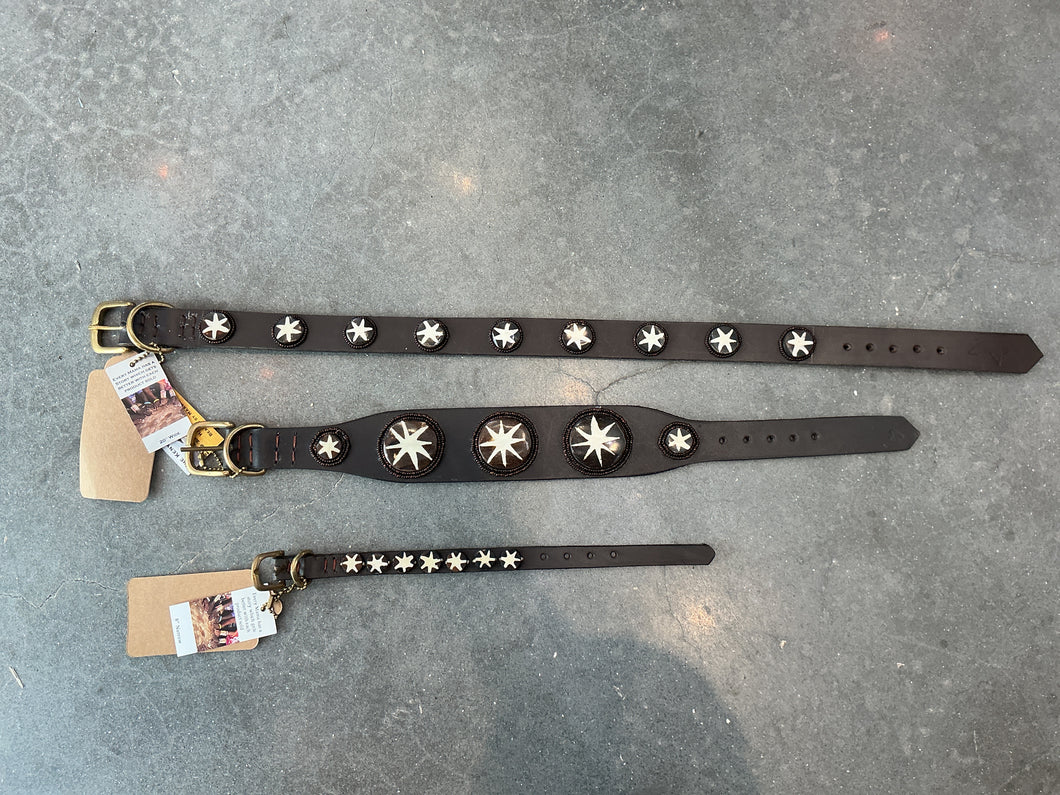 TKC Batik Bone Beaded Dog Collar
