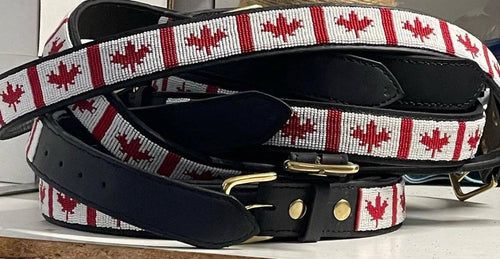 TKC - Canadian Flag Belt Wide Width - Exceptional Equestrian 