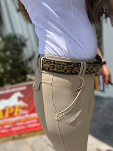 Leopard Belt in Wide Width