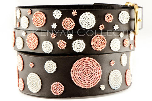 Pink Dots Belt in Wide Width