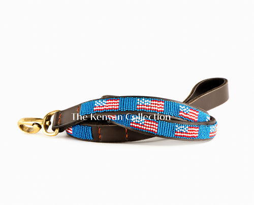 American Flag Dog Lead