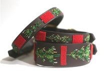 Load image into Gallery viewer, TKC Exclusive Holiday Christmas Tree Beaded Dog Collar