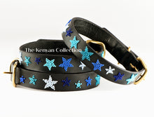 Load image into Gallery viewer, Indigo Stars Beaded Dog Collar