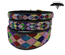Load image into Gallery viewer, Posey Argyle Beaded Dog Collar