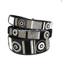 Load image into Gallery viewer, Shades of Grey Beaded Dog Collar